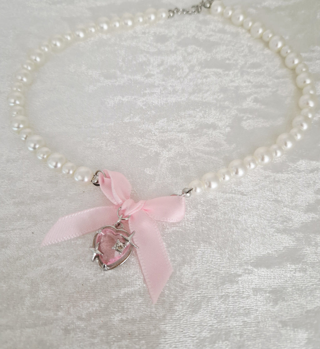 Collier - Ribbon pearls