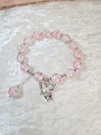 Bracelet - Pink butterfly